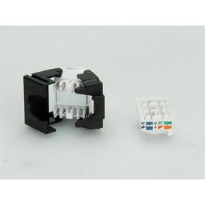 Secomp Value Keyst. Jack, UTP, RJ45, Cat6, 180°, toolless, white