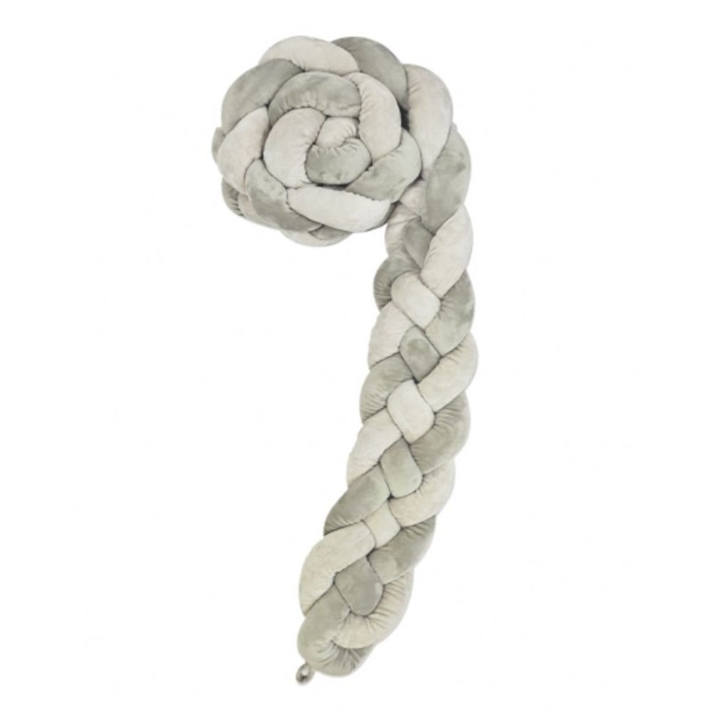 Kikka Boo Ogradica pletenica za krevetac 180x15cm, Grey slika 1
