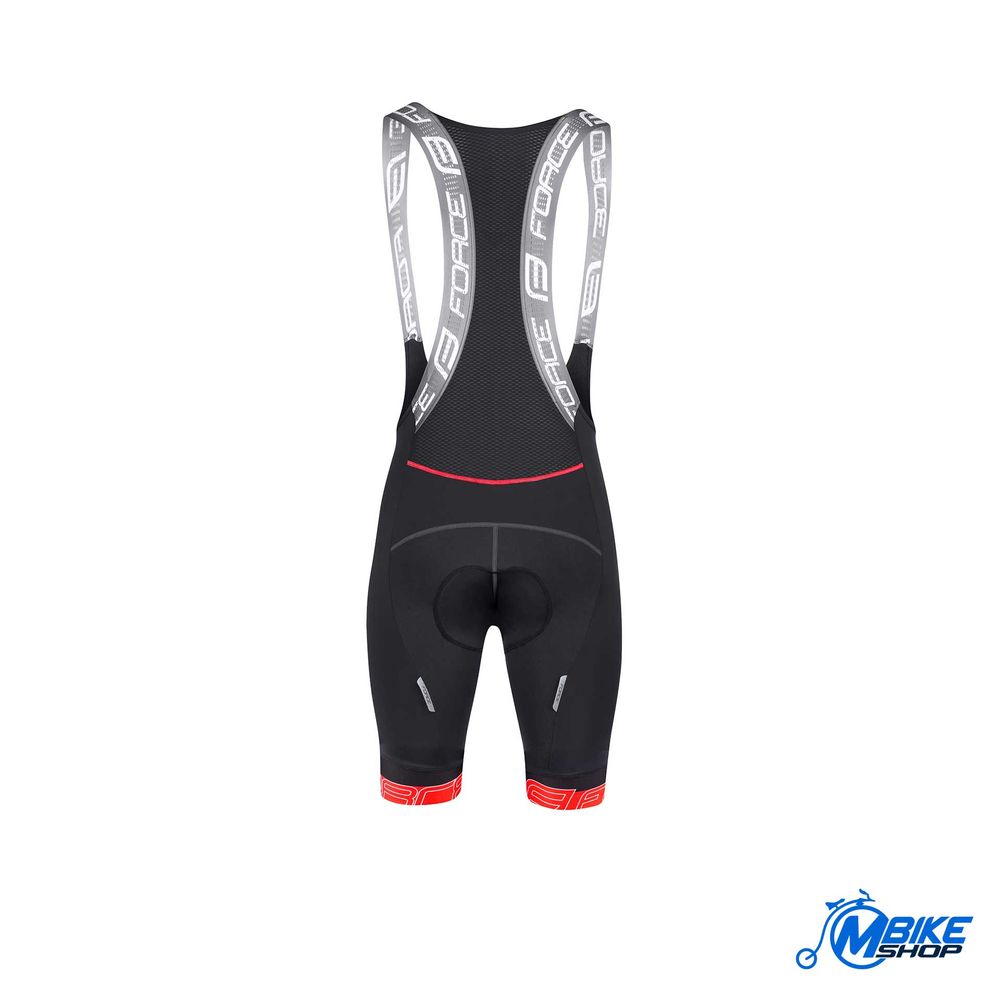 Force Biciklistički šorc sa tregerima Fame Black/Red slika 3