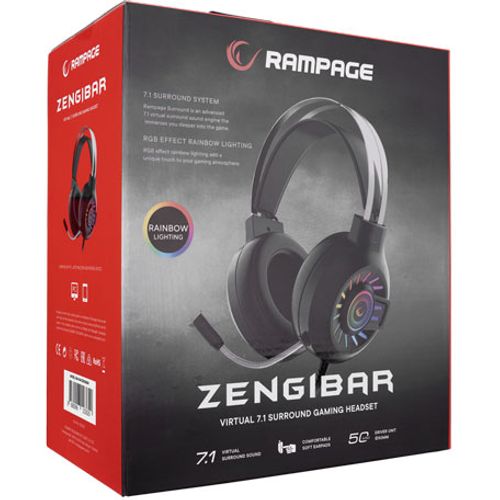 Rampage gaming slušalice rm-k44 zengibar slika 5