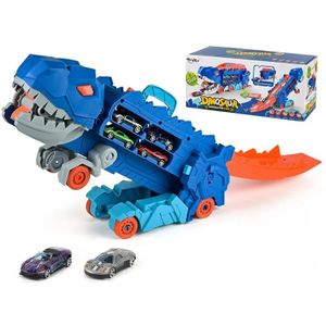 Dinosaurus kamion sa sklopivom rampom i autićima