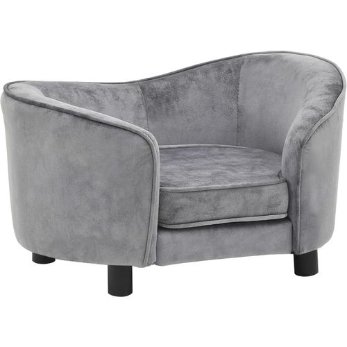 Sofa za pse siva 69 x 49 x 40 cm plišana slika 39