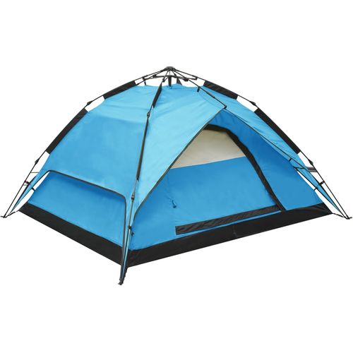 Prigodni šator za kampiranje za 2-3 osobe 240x210x140 cm plavi slika 1
