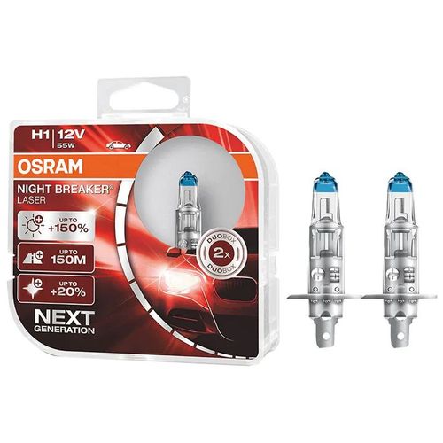 Sijalica 12v H1 150% OSRAM Laser - 2 kom. slika 1