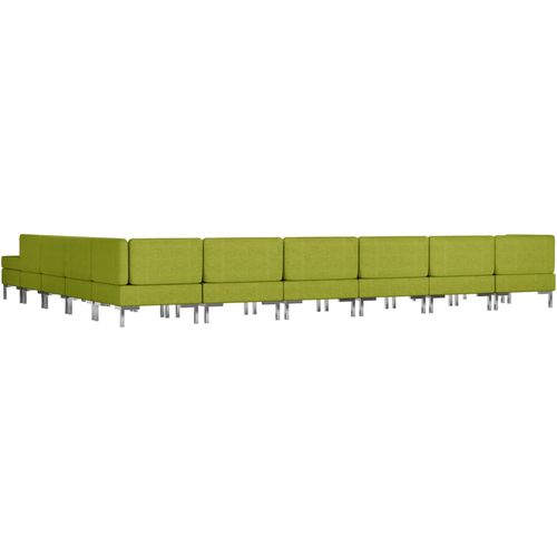 11-dijelni set sofa od tkanine zeleni slika 11
