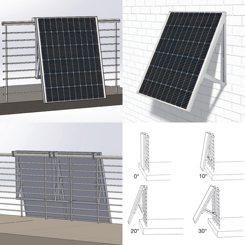 TS Power solarni panel za balkon TS Power PnP 6.0, set, 600W slika 2