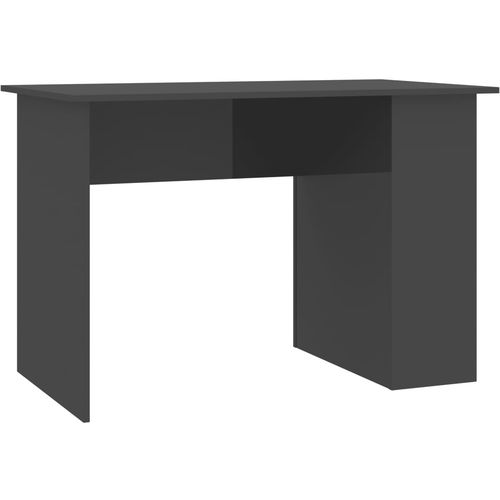 Radni stol visoki sjaj sivi 110 x 60 x 73 cm od iverice slika 22