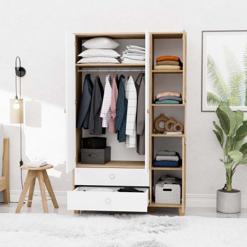 Lisa 3520 Oak
White Wardrobe slika 4