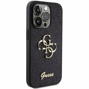 Original GUESS Hardcase GUHCP15XHG4SGK Case za iPhone 15 PRO MAX (Fixed Glitter Big 4G / crna)