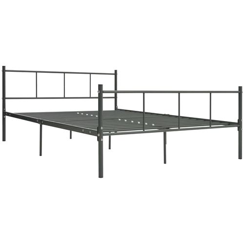 Okvir za krevet sivi metalni 160 x 200 cm slika 7