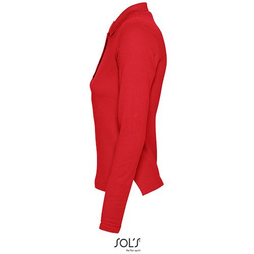 PODIUM ženska polo majica sa dugim rukavima - Crvena, L  slika 6