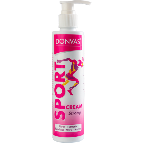 SPORT cream strong DONVAS®, 200ml + GRATIS SODA BIKARBONA DONVAS® prečišćena, 180g slika 1