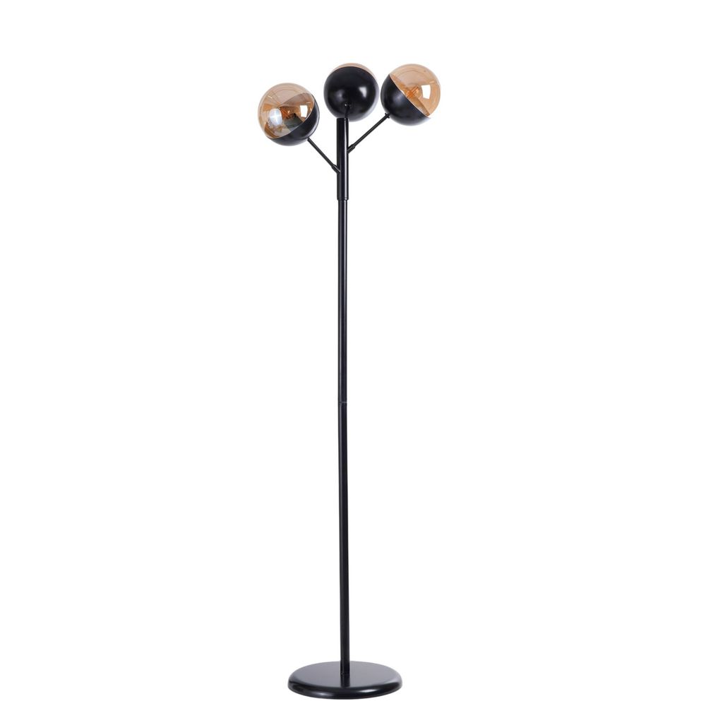 Opviq Podna lampa 296, med, crna slika 2