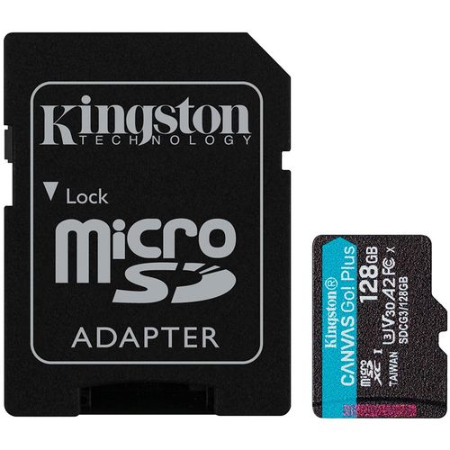 Kingston 128GB microSDXC Canvas Go Plus 170R A2 U3 V30 Kartica s Adapterom slika 1