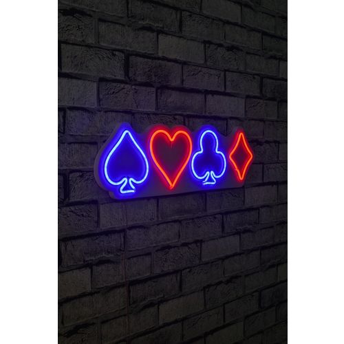 Wallity Ukrasna plastična LED rasvjeta, Briscambille Poker Suits - Multicolor slika 12