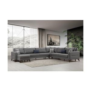 Kristal Rest 3+Corner+3 - Dark Grey Dark Grey Corner Sofa-Bed