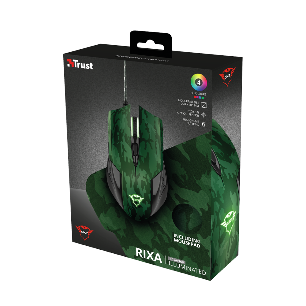 Trust gaming optički miš i podloga GXT781 Rixa (23611) slika 6