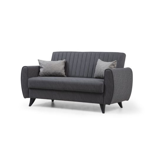 Atelier Del Sofa Alkon - Tamnosiva dvosed-sofa na razvlačenje slika 5