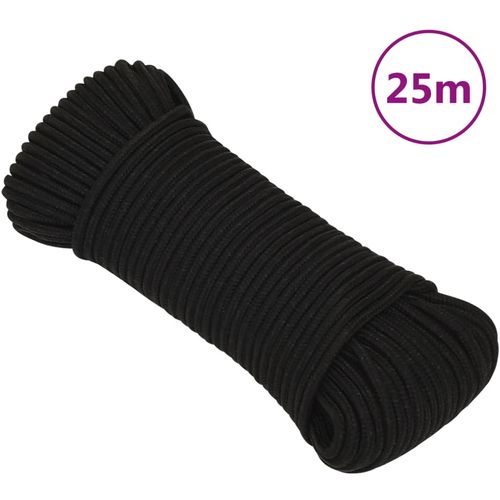 Radno uže crno 3 mm 25 m poliestersko slika 7