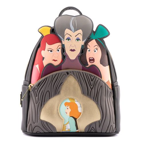 Loungefly Disney Ruksak Pepeljuga Zla Maćeha i Polusestre Zlikovci 26cm slika 1