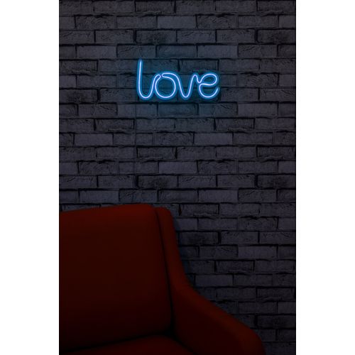 Wallity Ukrasna plastična LED rasvjeta, Love - Blue slika 3