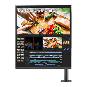 LG 28" 28MQ780-B Dual monitor sa ergo postoljem