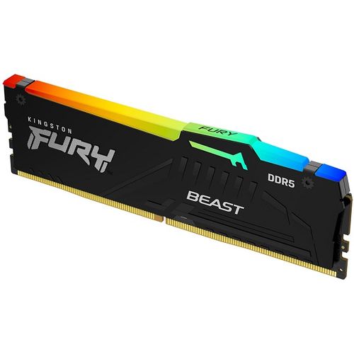 Kingston KF552C40BBA-8 DDR5 8GB 5200MHz [FURY BEAST RGB], Non-ECC UDIMM, CL40 1.25V, 288-Pin 1Rx16, w/RGB Heatsink slika 3