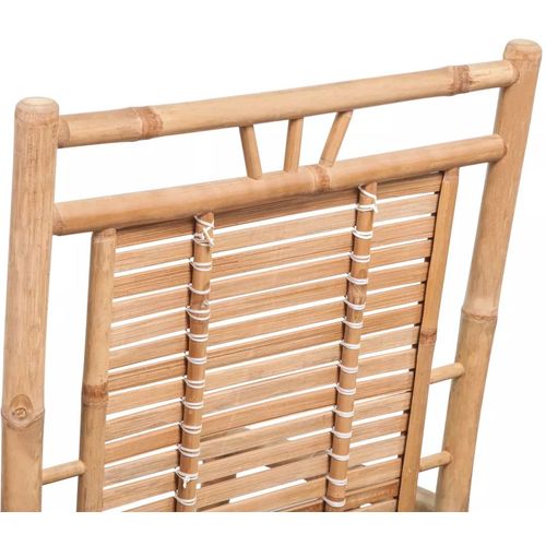 Vrtna stolica za ljuljanje od bambusa slika 19