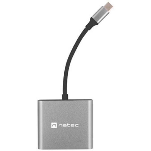 Natec NMP-1607 FOWLER MINI, USB-C Multiport Adapter, USB-C to USB-C(PD2.0)/USB3.0/HDMI, M/F, Cable 11 cm slika 2