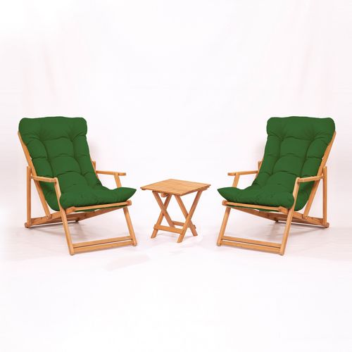 MY007 - Green Green 
Natural Garden Table & Chairs Set (3 Pieces) slika 1