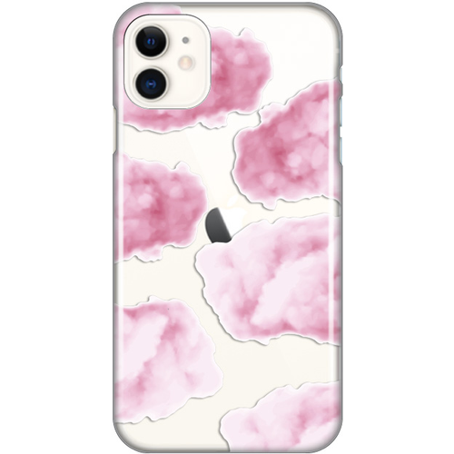 Torbica Silikonska Print Skin za iPhone 11 6.1 Pink Clouds slika 1
