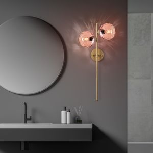 Zidna Lampa Benek - 15 - 14423, boje: Roza, Zlato
