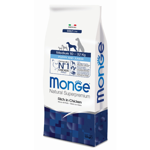 Monge Natural Superpremium Dog Medium Puppy And Junior 12 kg slika 1