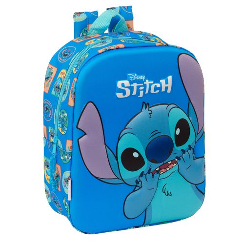 Školski Ruksak Lilo & Stitch Plava 3D slika 1