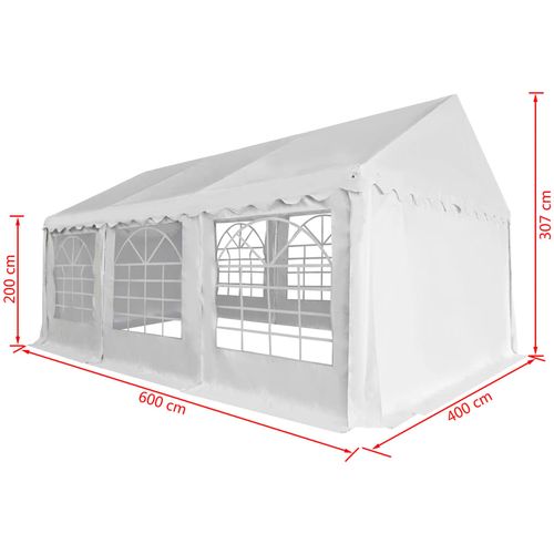 Vrtni šator od PVC-a 4 x 6 bijeli slika 14