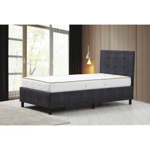 Hira Set 90 x 190 - Anthracite Anthracite Single Mattress, Base & Headboard slika 1