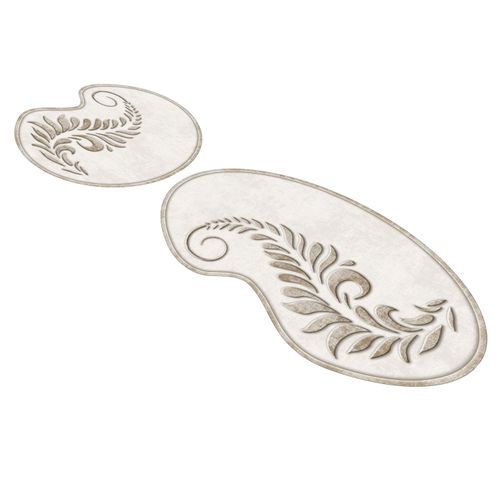 210FG41115KR Cream Bathmat Set (2 Pieces) slika 4