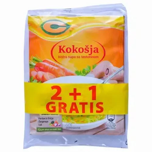 C Kokošja Supa bistra 3x58g  slika 1