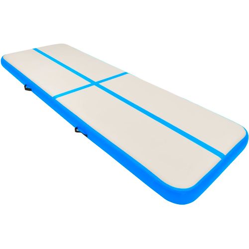 Strunjača na napuhavanje s crpkom 500 x 100 x 20 cm PVC plava slika 3