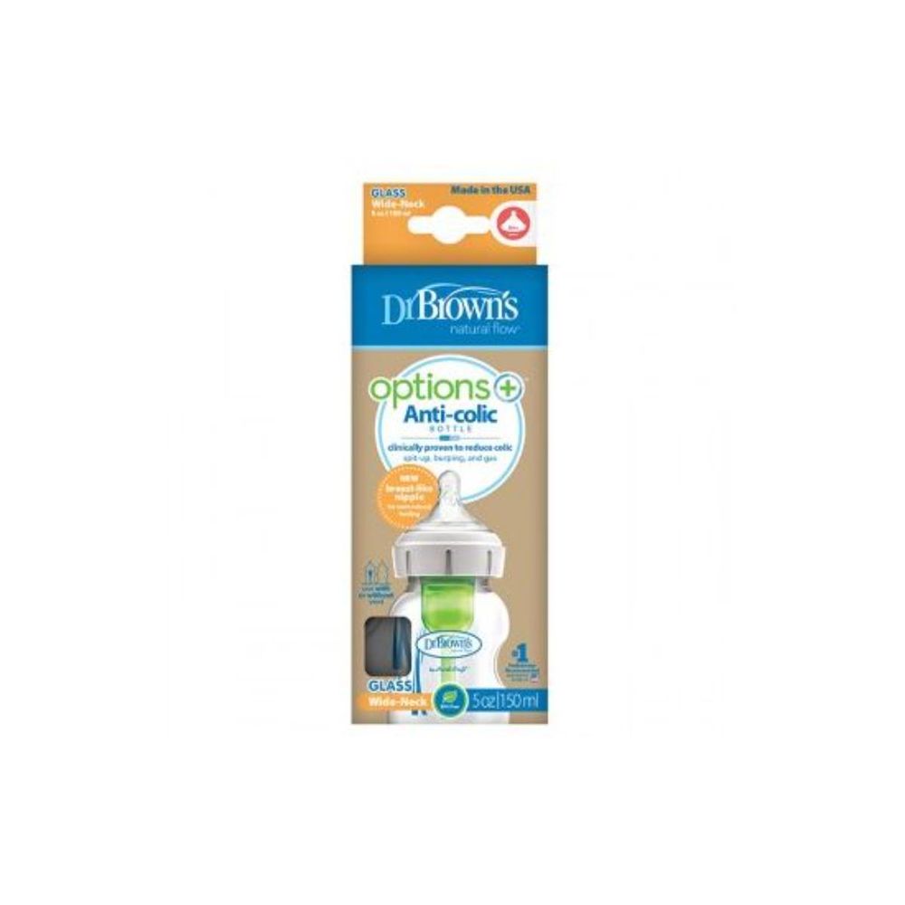Dr Brown's Staklena flašica Options+ Wide Neck 150ml Wb51730  slika 2