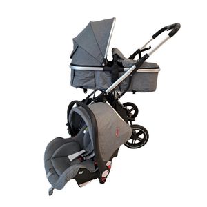 NouNou Kolica za bebe Set 3U1 G-2, Svijetlo siva