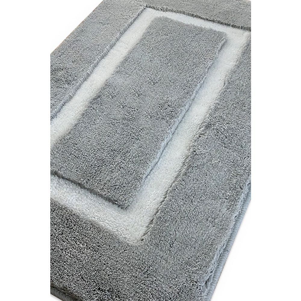 Set Kupatilskih Prostirki Quadrato Frame - Siva (2 Komada) slika 2