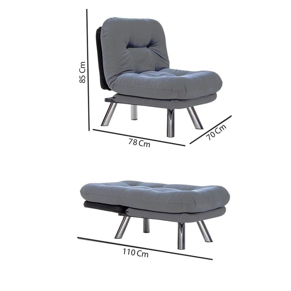 Misa Small Solo - Krevet-sofa u krem boji za jednu osobu slika 10