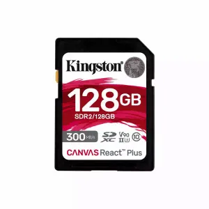 SD Card 128GB Kingston Canvas React Plus SDR2/128GB