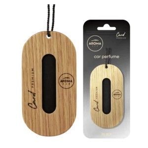Aroma Car Miris za auto PREMIUM WOOD CARD - CRNI