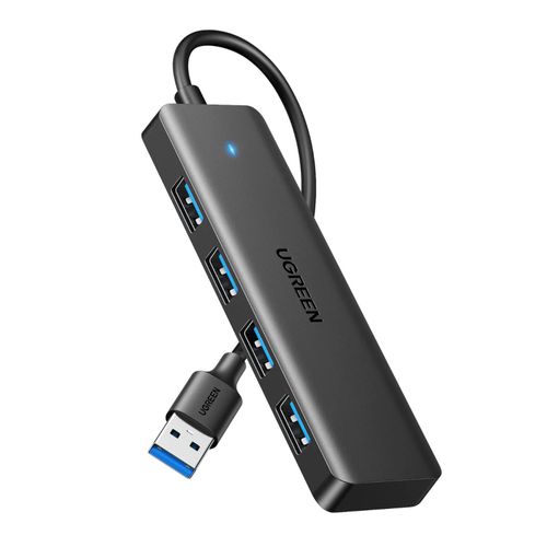 USB HUB UGREEN, USB-A, 4-portni USB 3.0, sivi slika 1