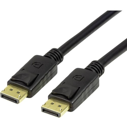 LogiLink DisplayPort priključni kabel DisplayPort utikač, DisplayPort utikač 3.00 m crna CV0121  DisplayPort kabel slika 1