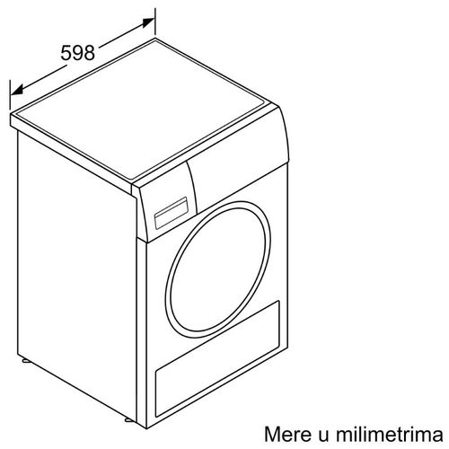 Bosch WQG24500BY Serija 6 Mašina za sušenje veša sa toplotnom pumpom, 9 kg slika 8