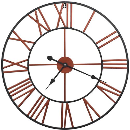 Zidni sat metalni 58 cm crveni slika 7