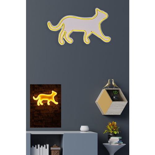 Wallity Ukrasna plastična LED rasvjeta, Kitty the Cat - Yellow slika 11